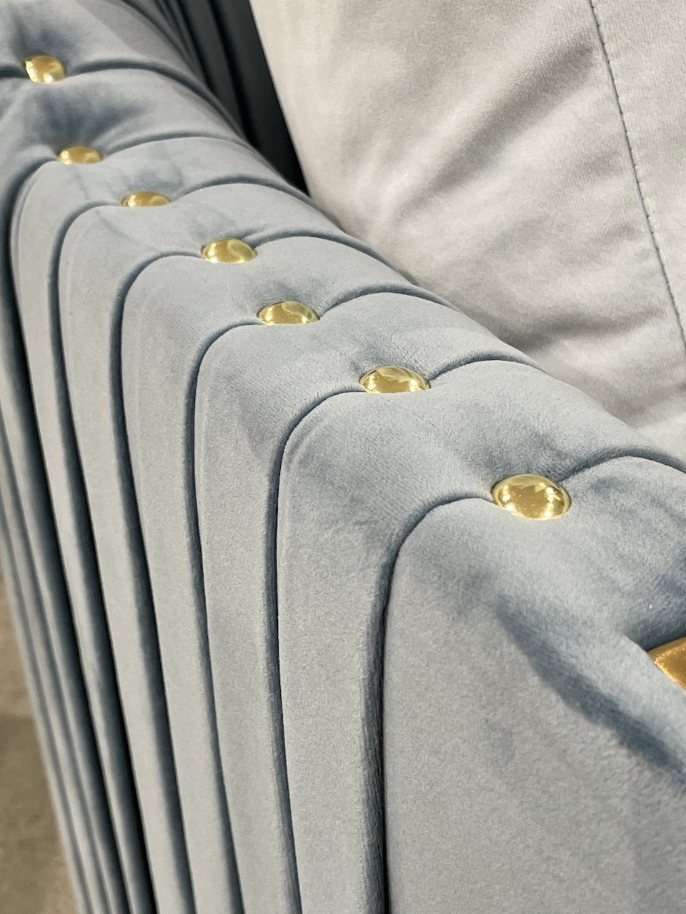 Stallone 3 Seater Sofa Sky Blue - Future Classics Furniture