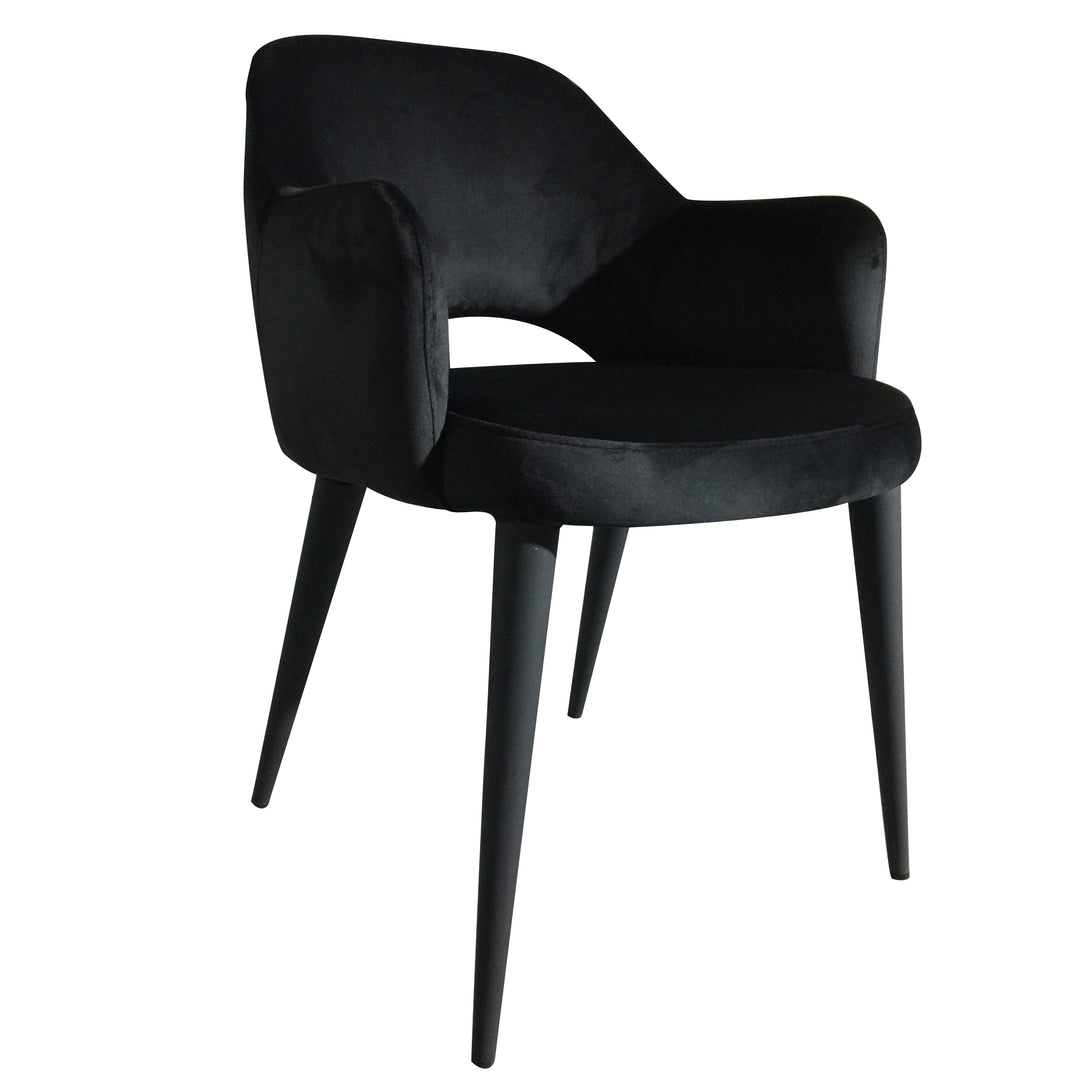 Terrazo Dining Chair Black Velvet - Future Classics Furniture