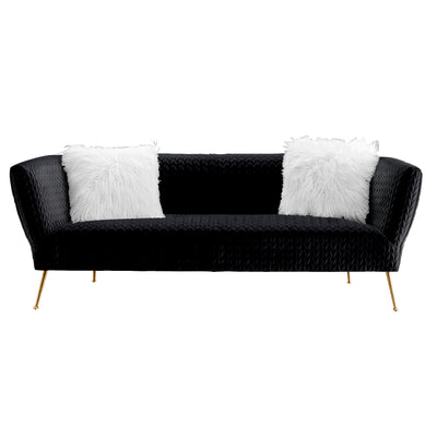 Zeta 3 Seater Sofa Black - Future Classics Furniture