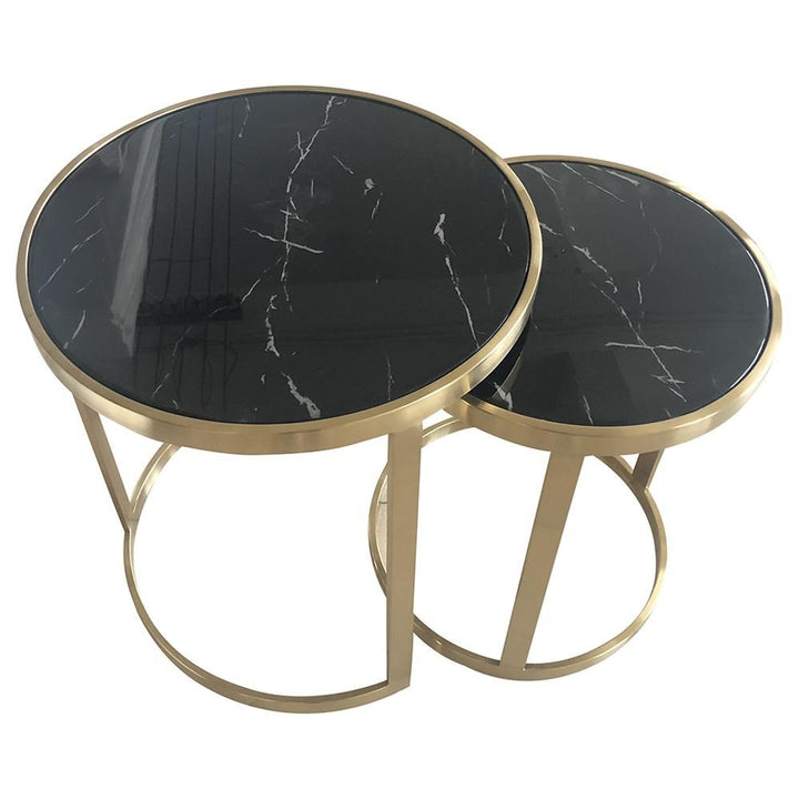 Splendour Side Table Set Black - Future Classics Furniture