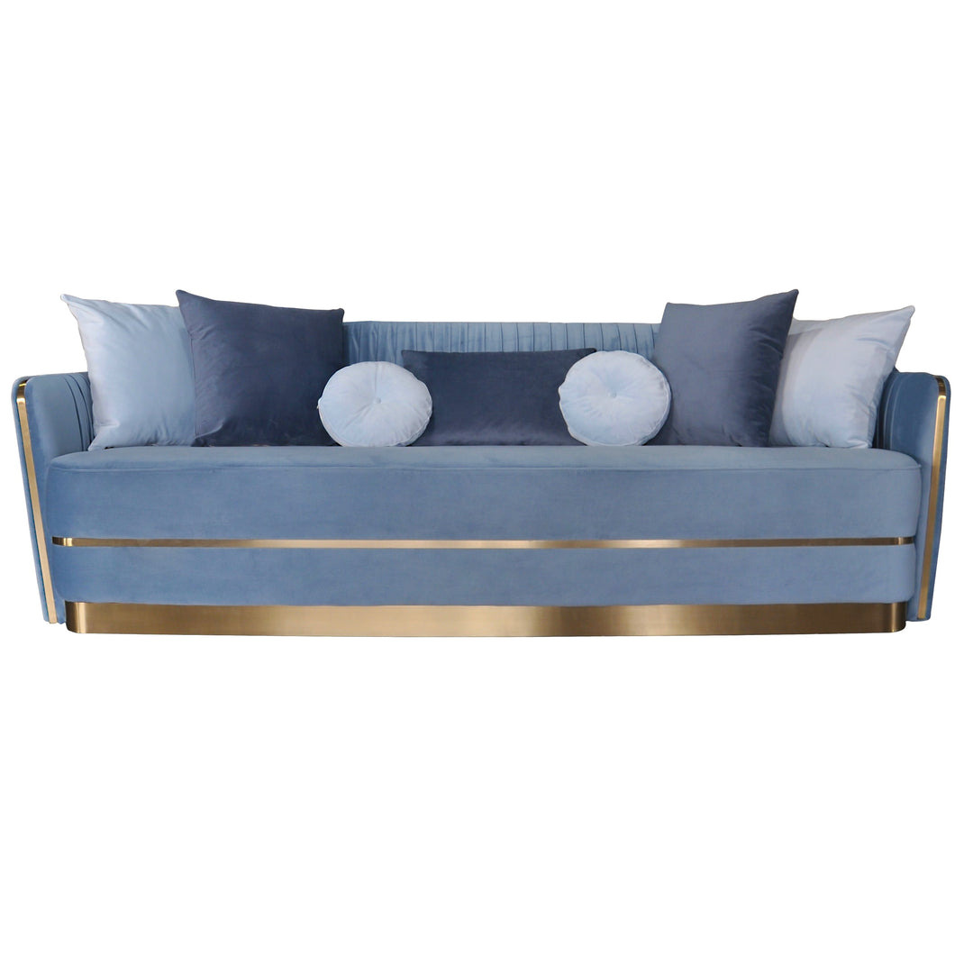 Stallone 3 Seater Sofa Sky Blue - Future Classics Furniture