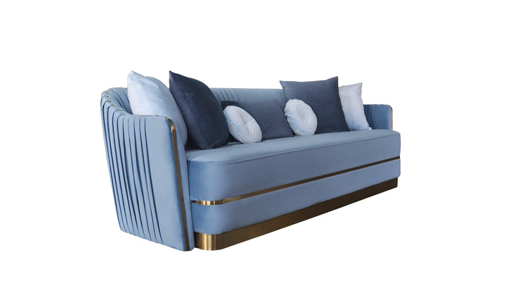 Stallone 3 Seater Sofa Sky Blue - Future Classics Furniture