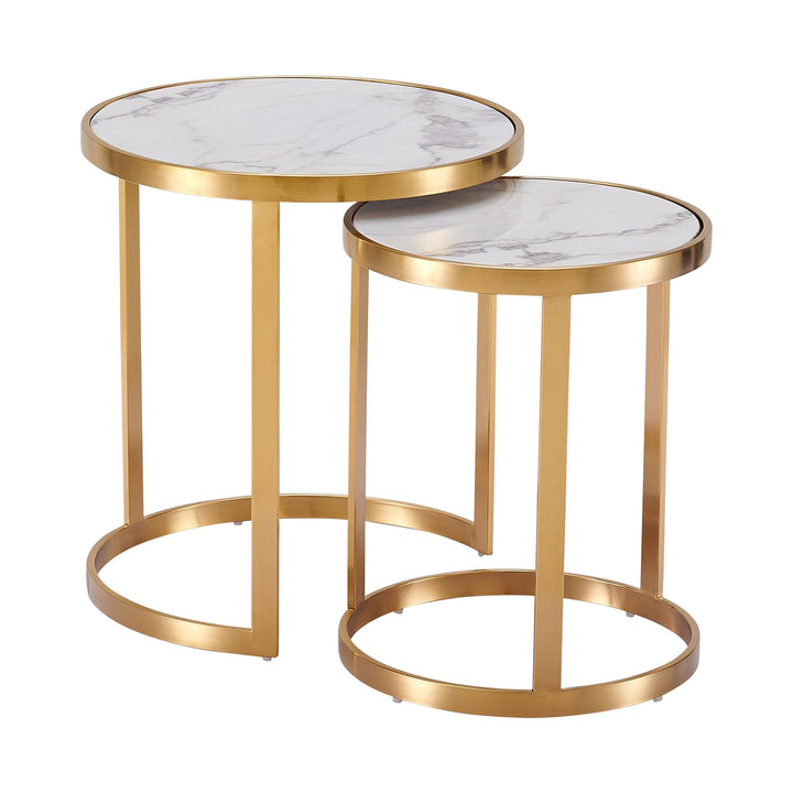 Splendour Side Table Set White - Future Classics Furniture