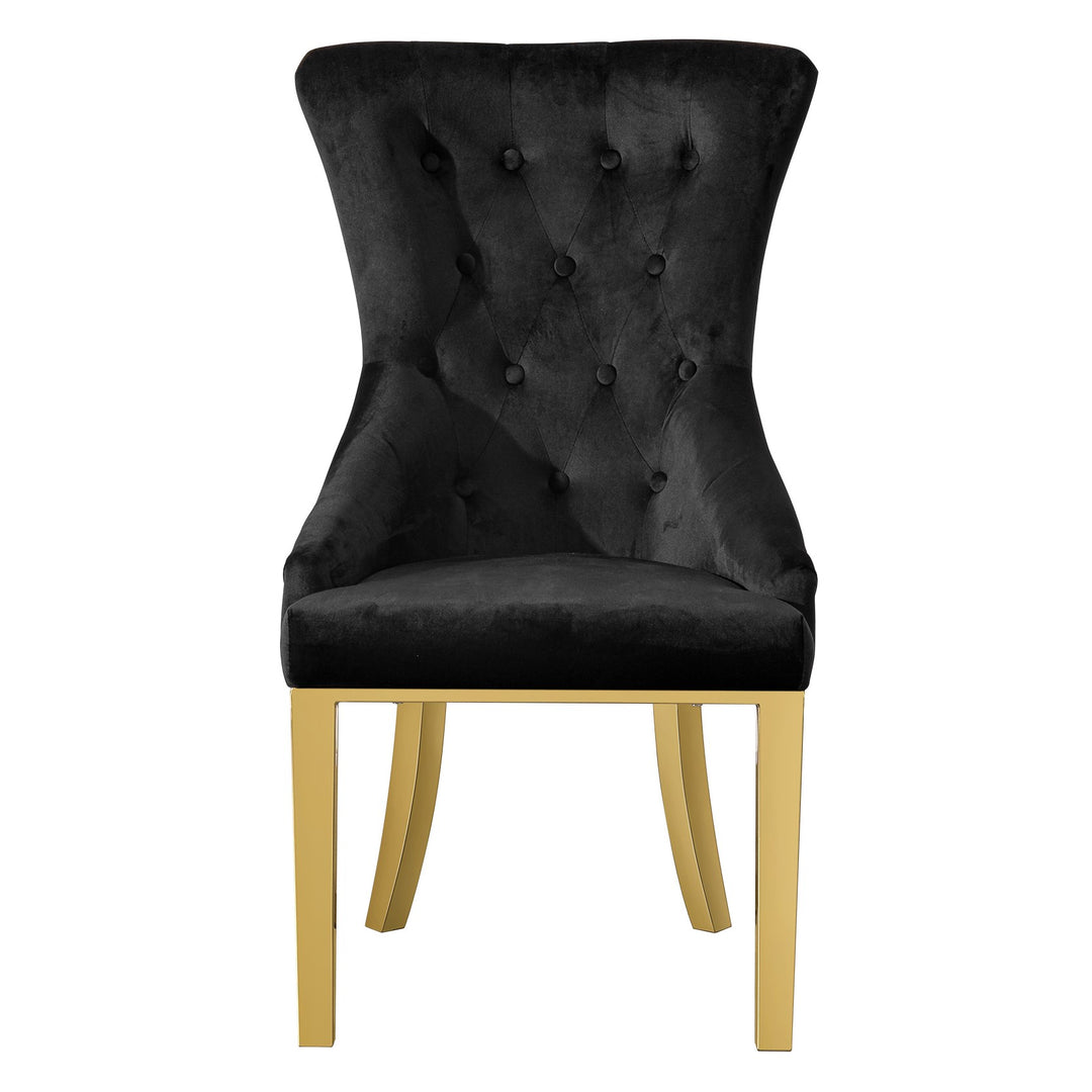 Pierre Dining Chair Black Velvet - Future Classics Furniture