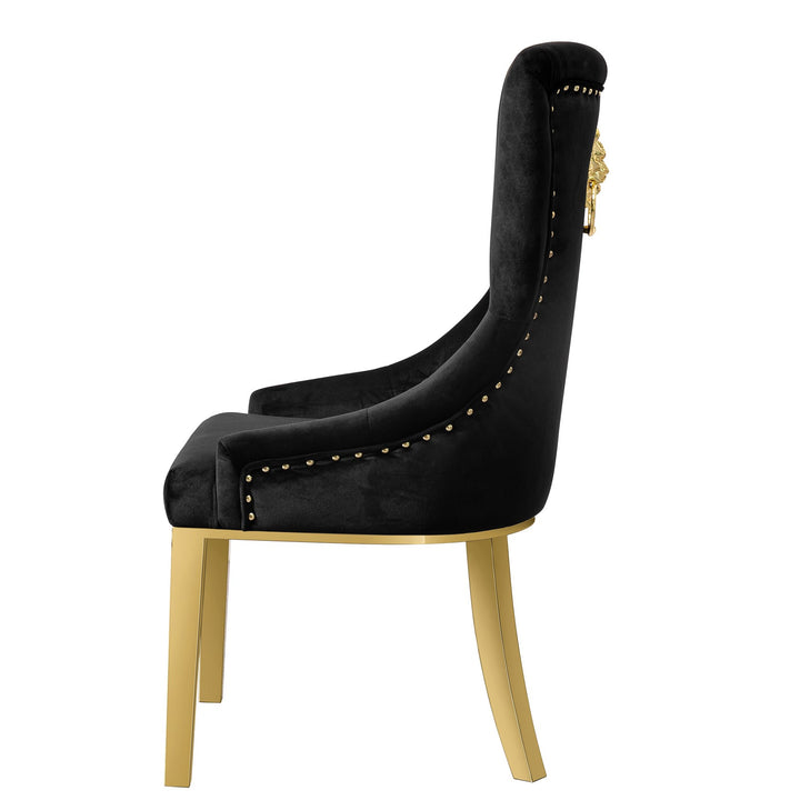 Pierre Dining Chair Black Velvet - Future Classics Furniture