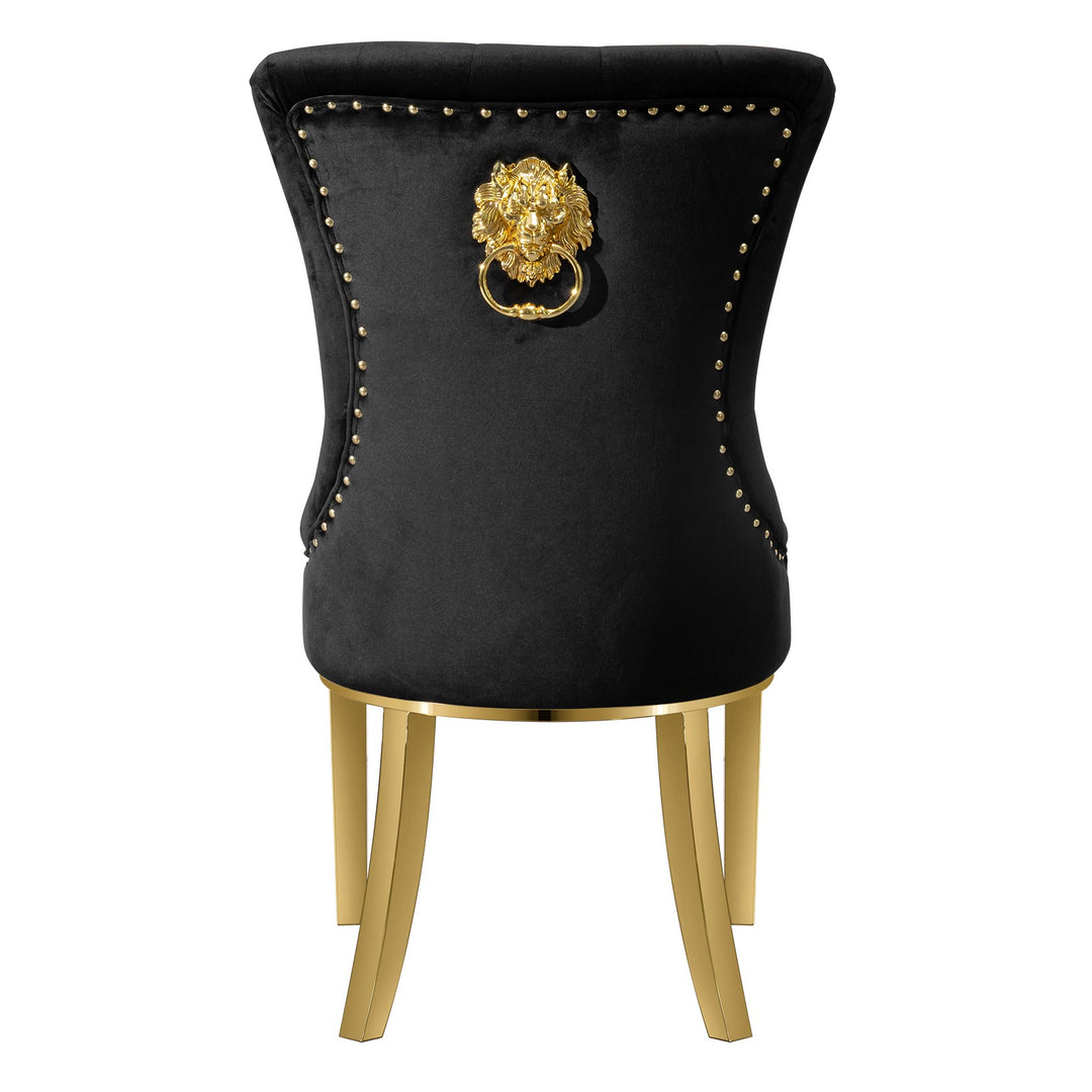 Pierre Dining Chair Black Velvet - Future Classics Furniture