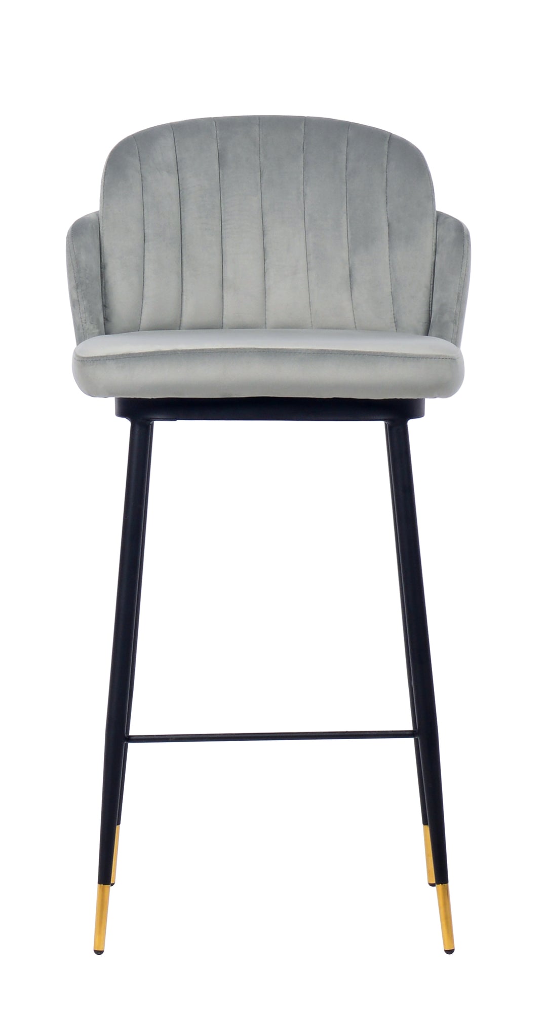 Talulah Bar Stool Grey Velvet - Future Classics Furniture