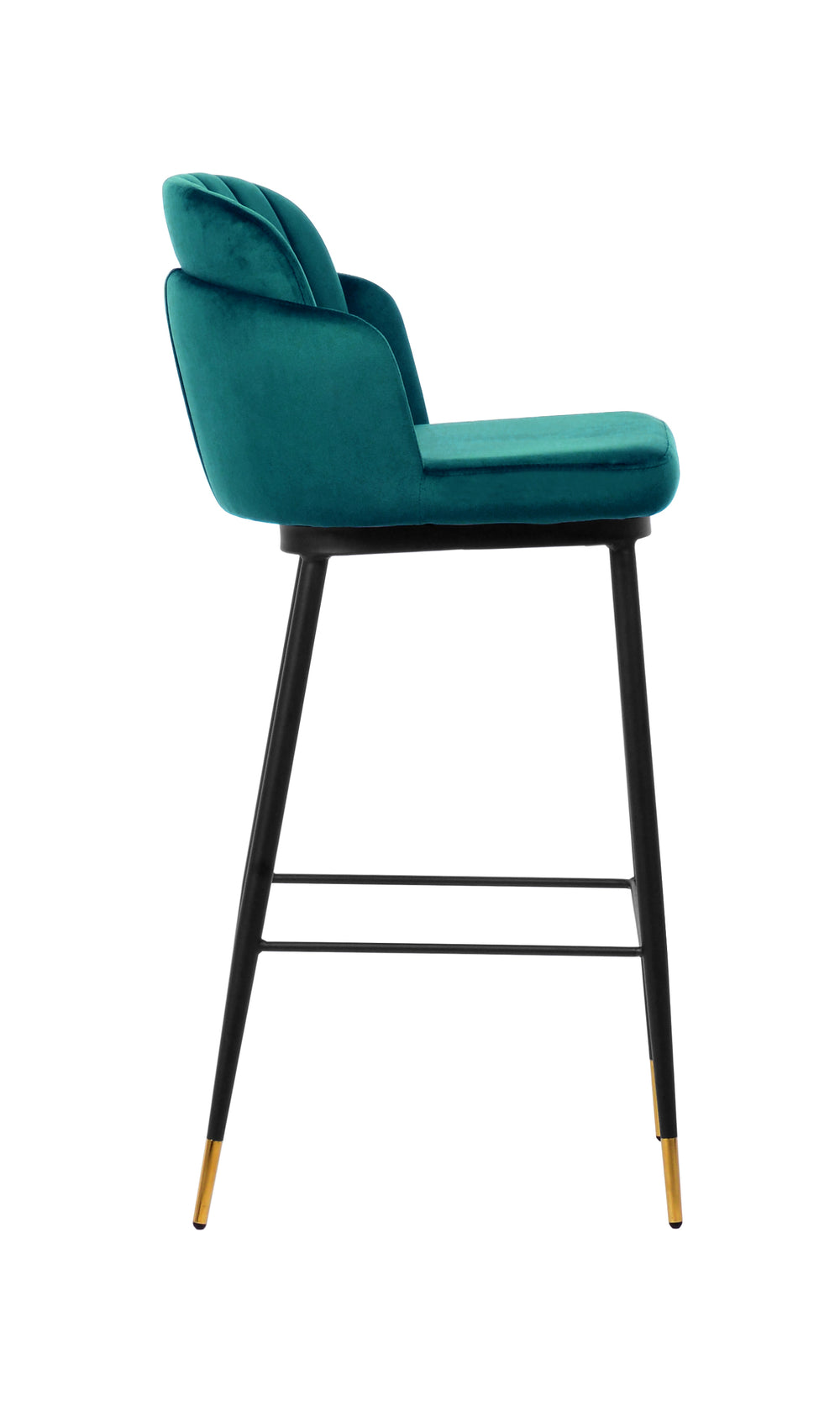 Talulah Bar Stool Green Velvet - Future Classics Furniture