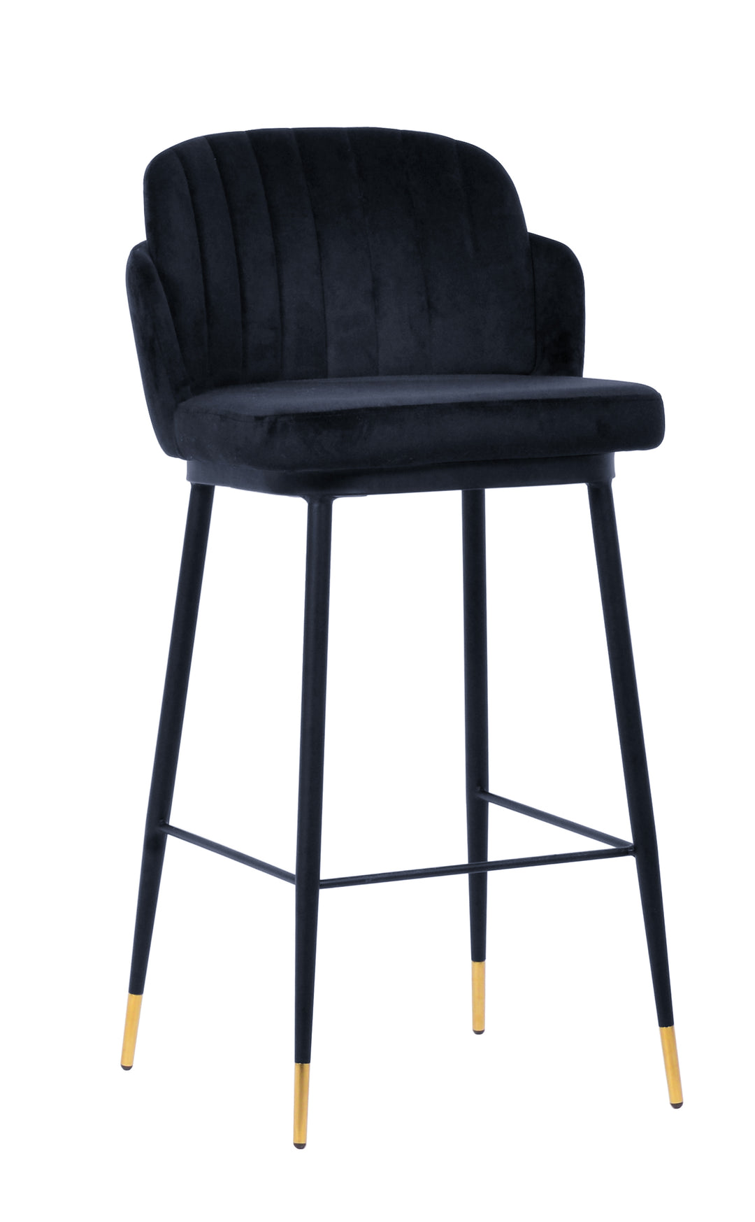 Talulah Bar Stool Black Velvet - Future Classics Furniture