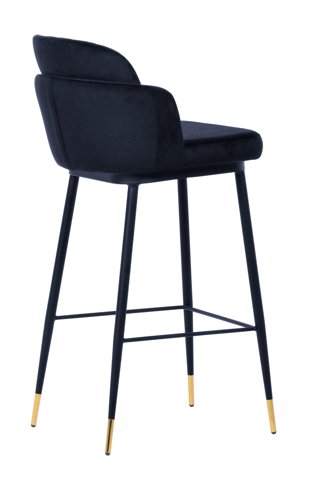 Talulah Bar Stool Black Velvet - Future Classics Furniture