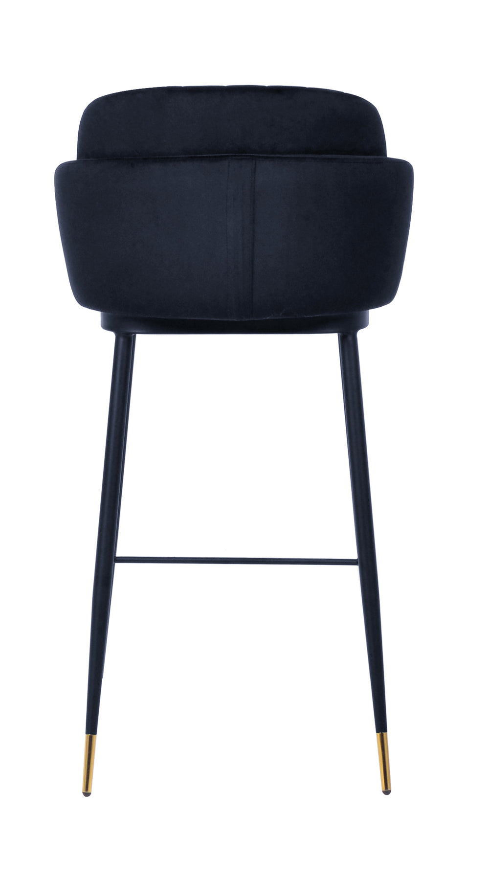 Talulah Bar Stool Black Velvet - Future Classics Furniture