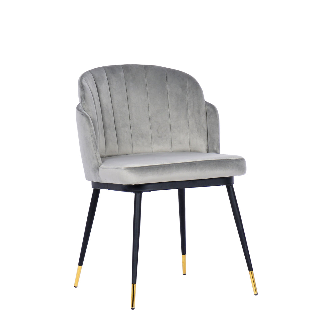 Talulah Dining Chair Grey Velvet - Future Classics Furniture
