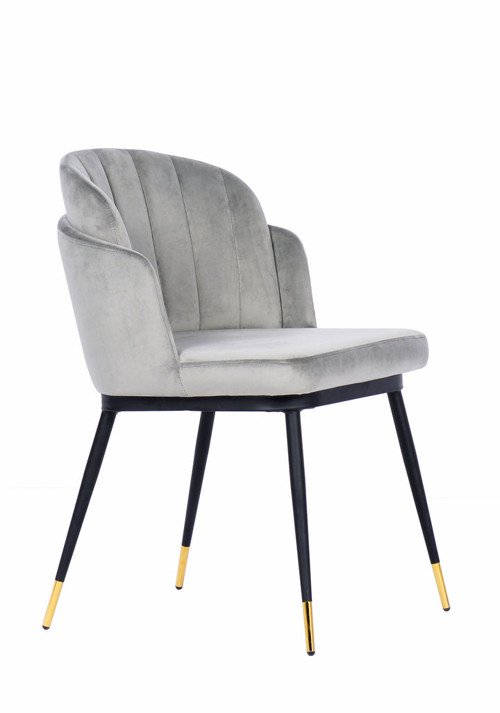 Talulah Dining Chair Grey Velvet - Future Classics Furniture