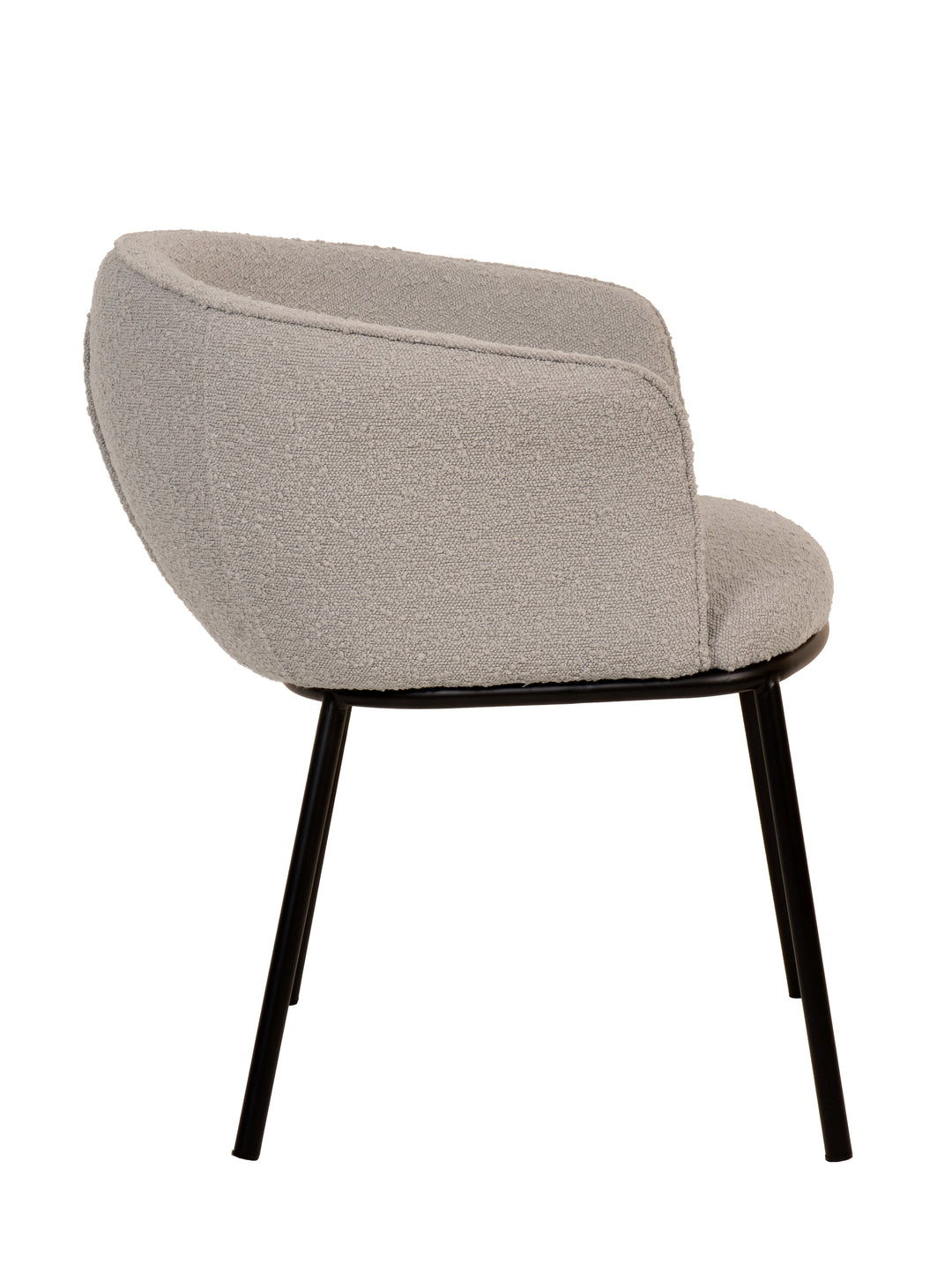 Zimmerman Dining Chair Grey Boucle - Future Classics Furniture