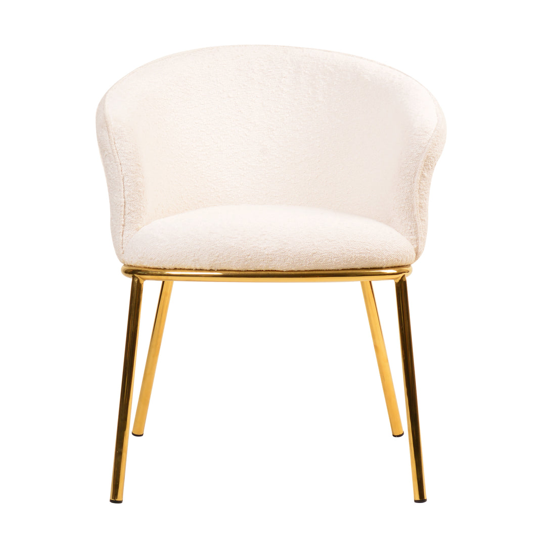 Zara Dining Chair White Boucle - Future Classics Furniture