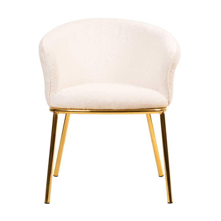 Zara Dining Chair White Boucle - Future Classics Furniture