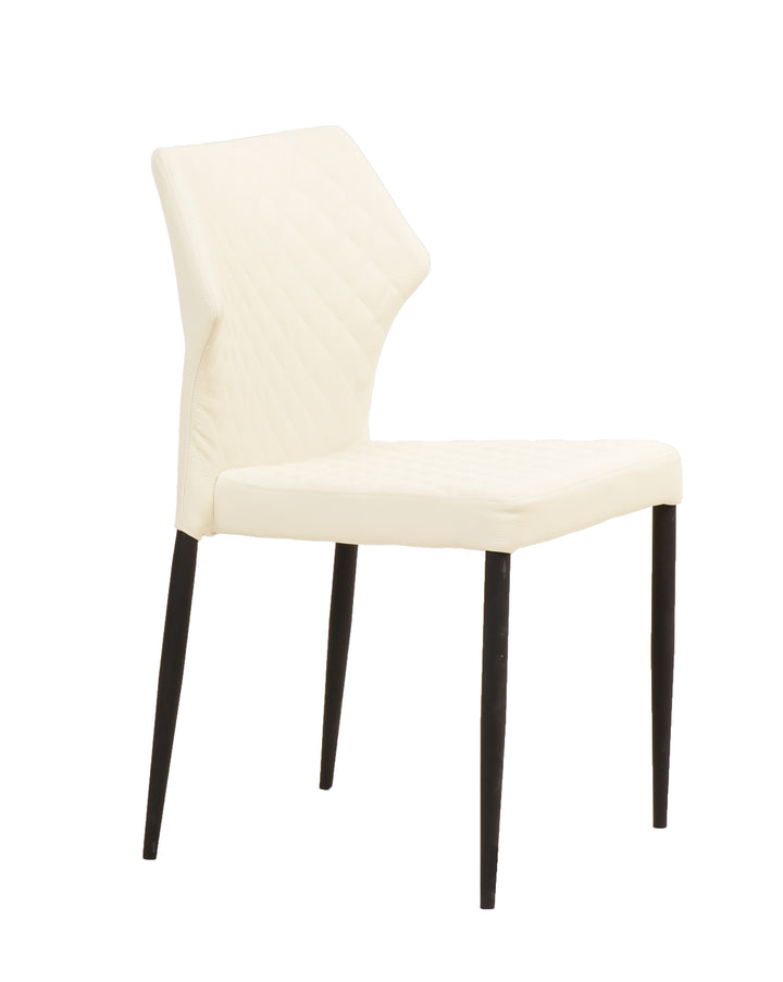 Camilla Dining Chair Cream Leather Look - Future Classics Furniture