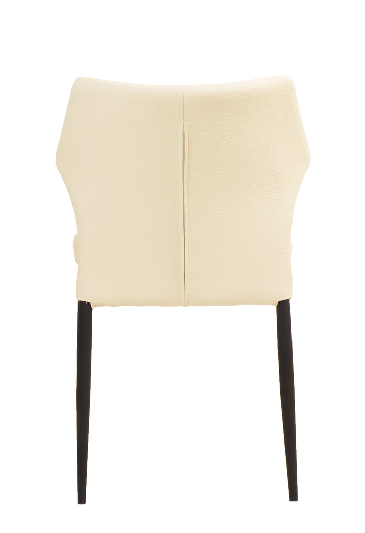 Camilla Dining Chair Cream Leather Look - Future Classics Furniture