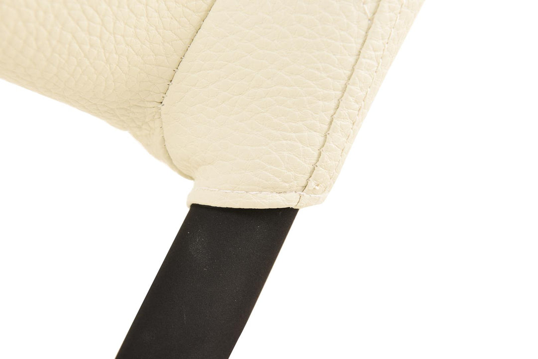 Camilla Dining Chair Cream Leather Look - Future Classics Furniture