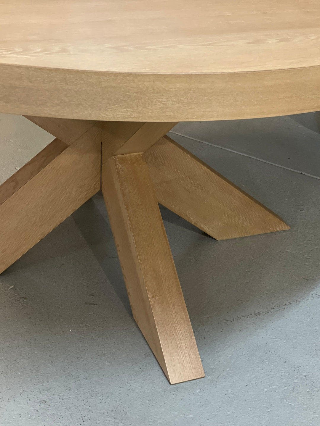 Cubano Round Dining Table Oak - 1.5m - Future Classics Furniture