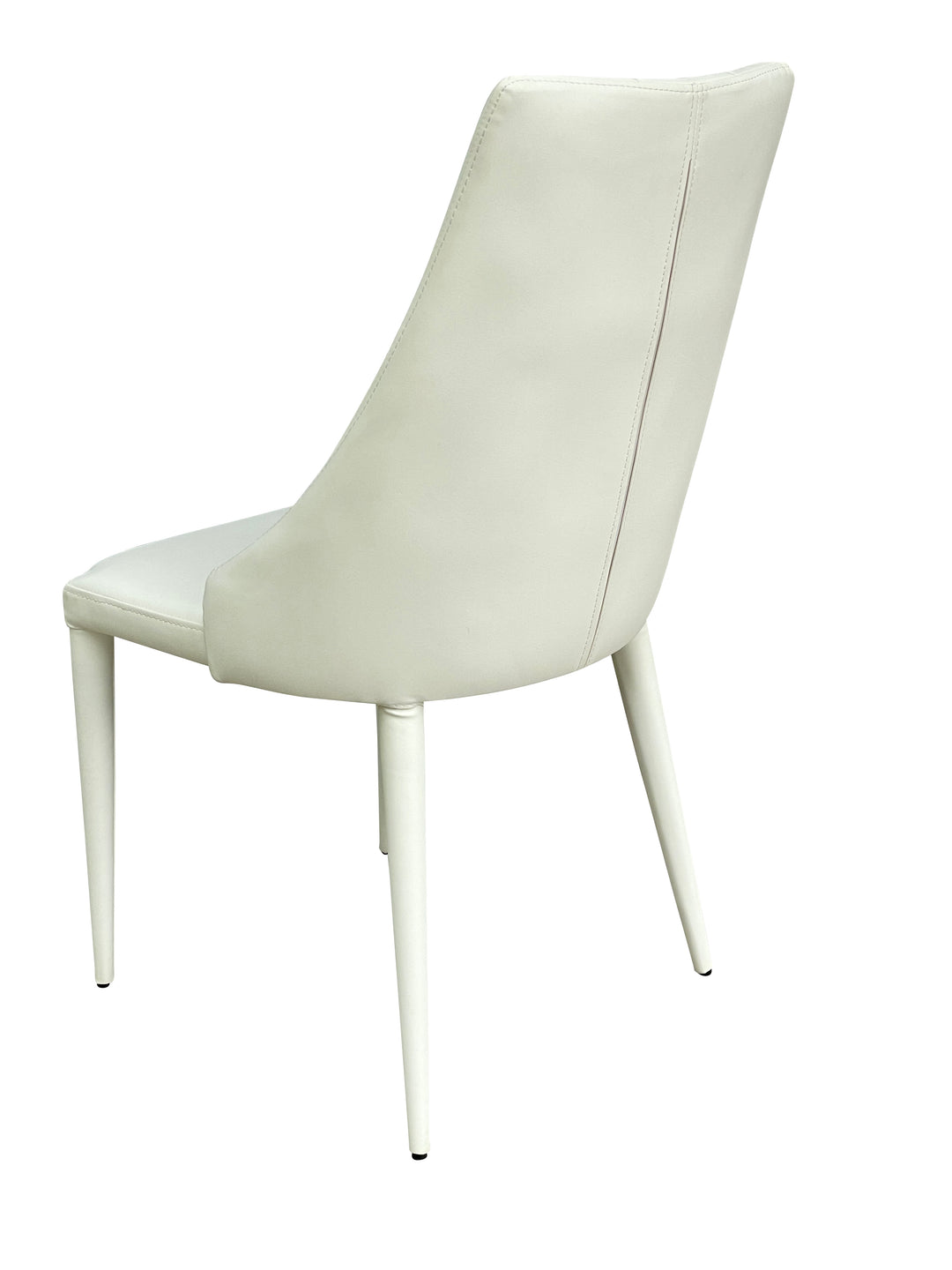 Bergamo Dining Chair Cream Leather Look - Future Classics Furniture