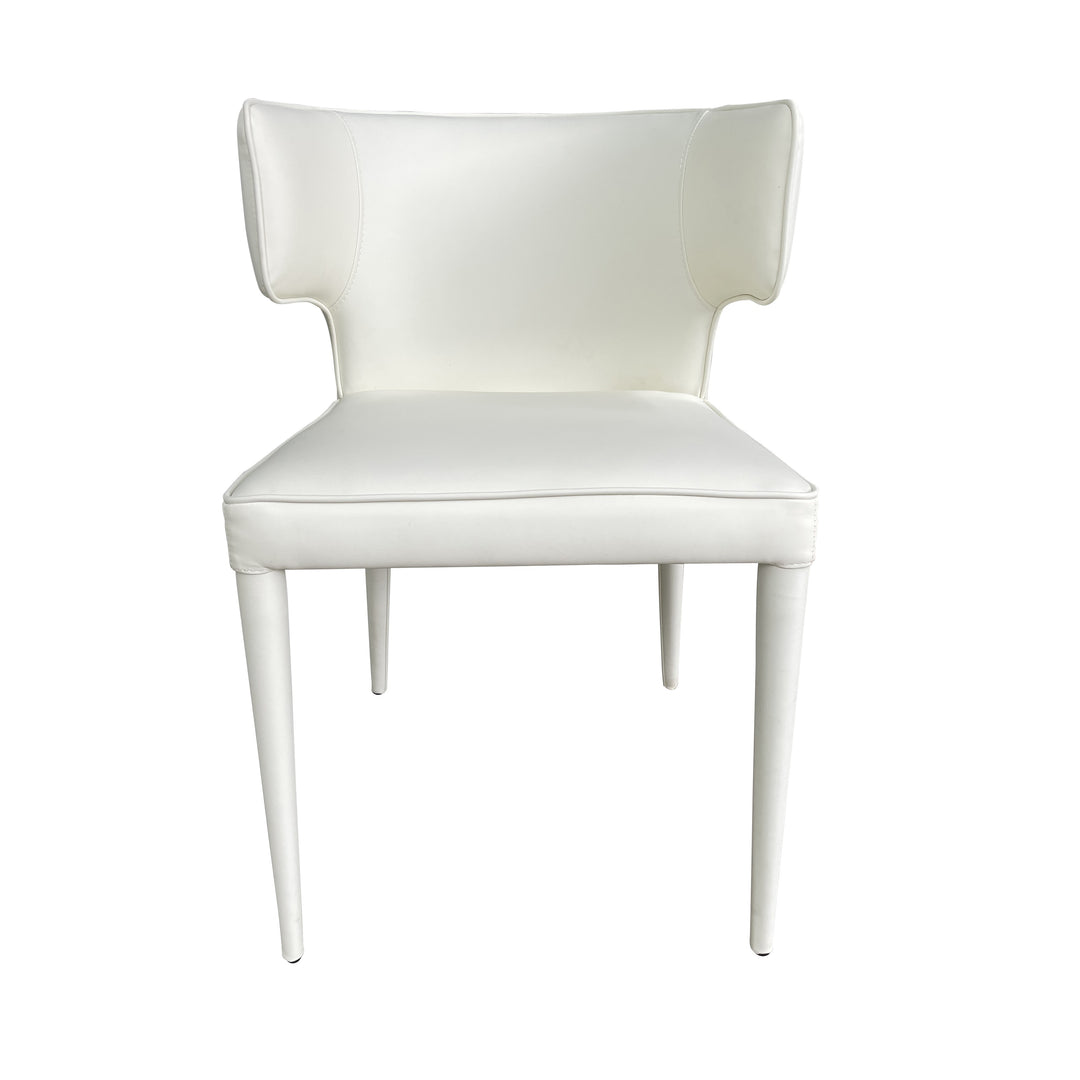 Portofino Dining Chair Cream Leather Look - Future Classics Furniture