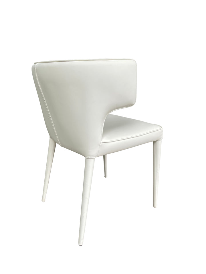 Portofino Dining Chair Cream Leather Look - Future Classics Furniture