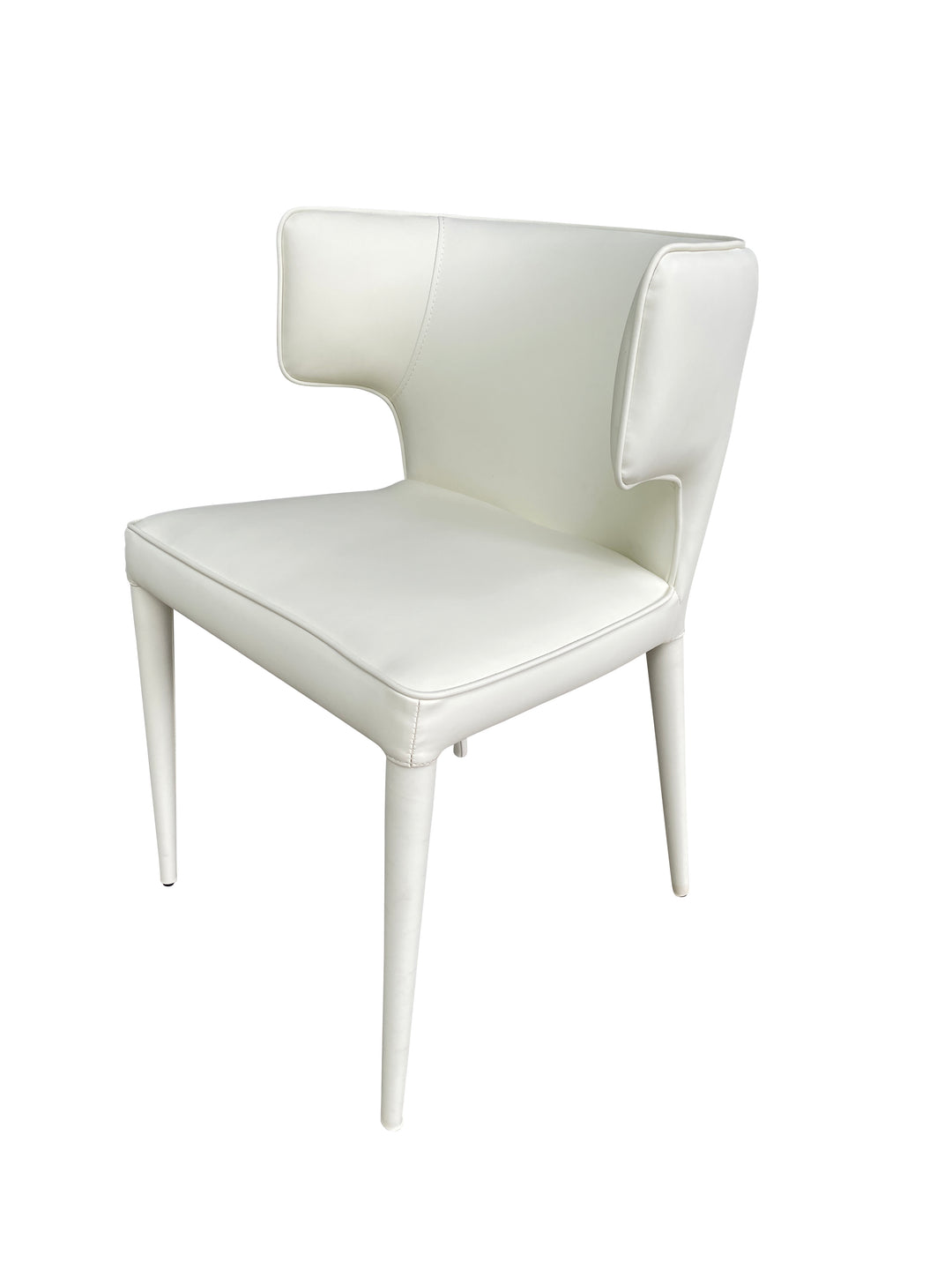 Portofino Dining Chair Cream Leather Look - Future Classics Furniture