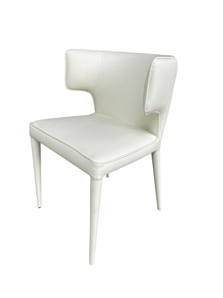 Portofino Dining Chair Cream Leather Look - Future Classics Furniture