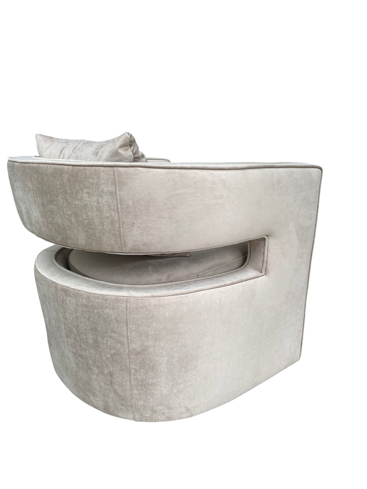 Rhonda Swivel Chair Crushed Beige - Future Classics Furniture