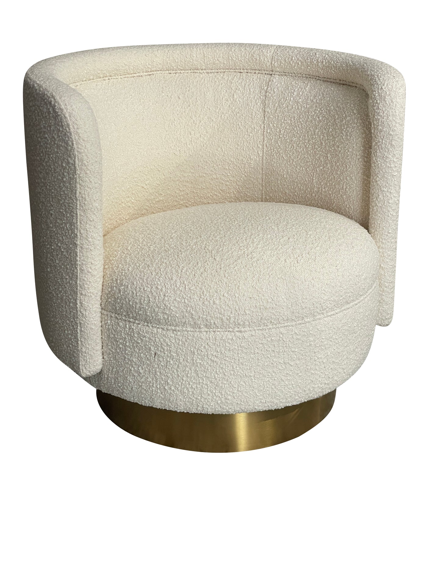 Bismarque Swivel Chair Boucle - Future Classics Furniture