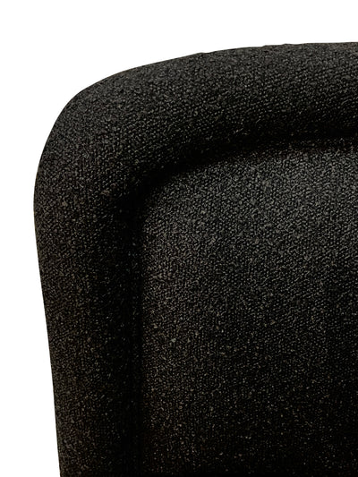 Bismarque Swivel Chair Boucle Black - Future Classics Furniture