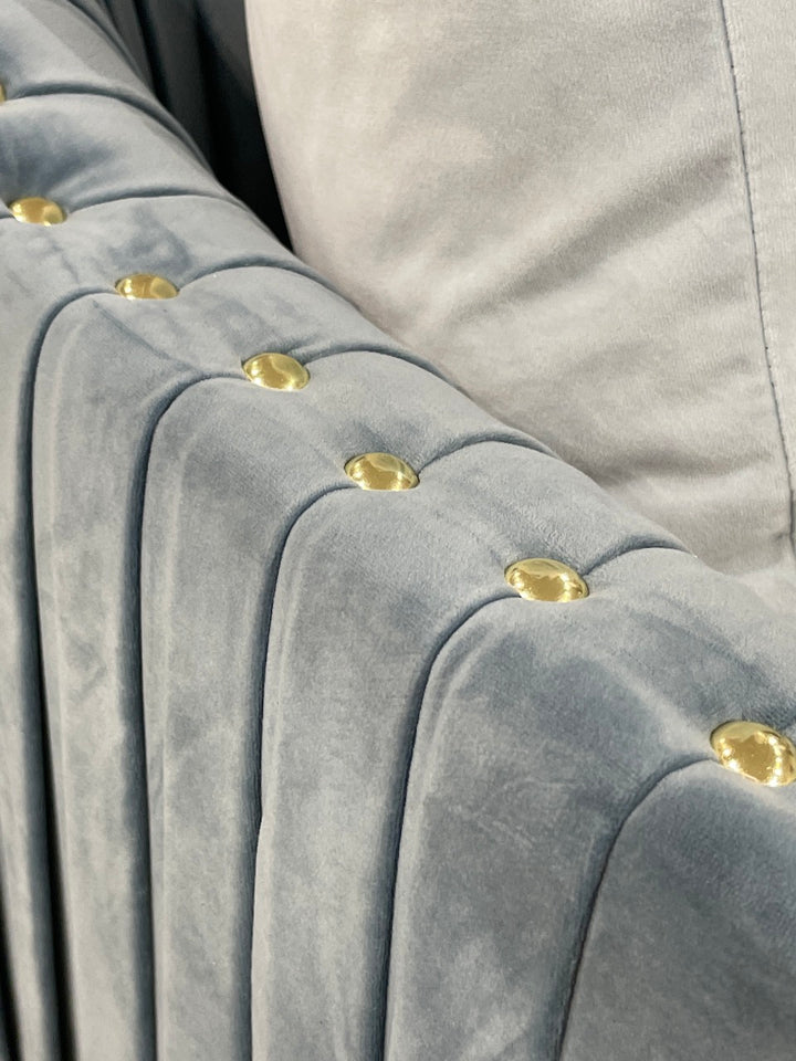 Stallone 3 Seater Sofa Sky Blue - Future Classics Furniture