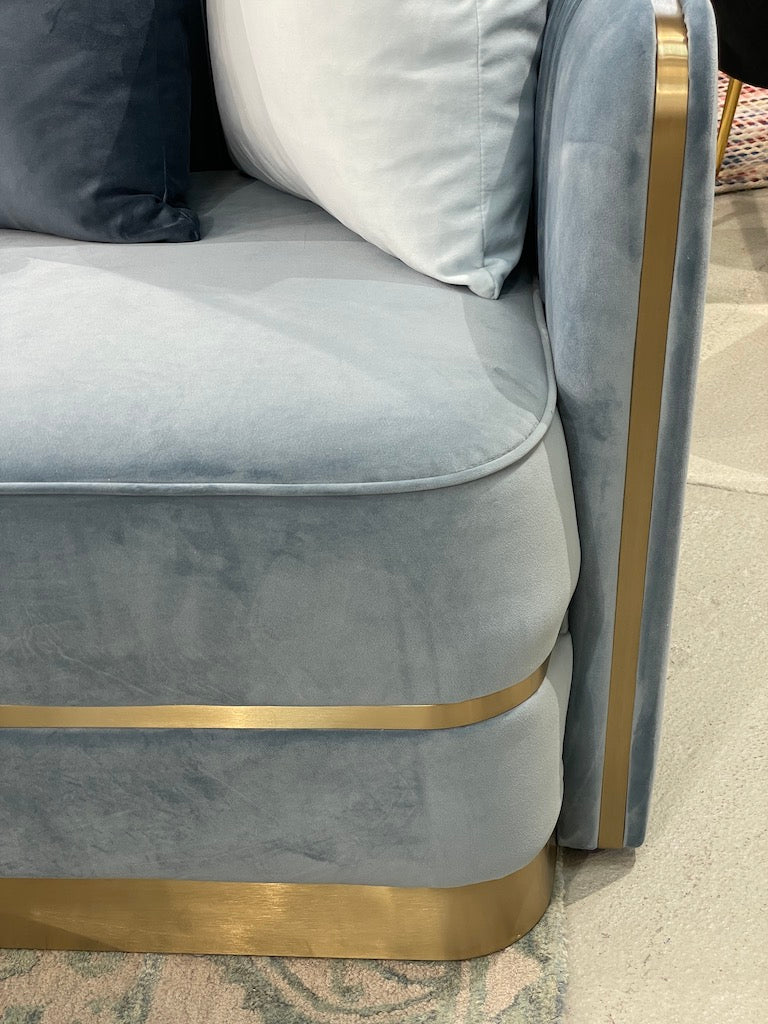 Stallone 3 Seater Sofa Sky Blue - Future Classics Furniture