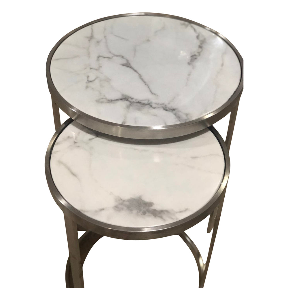 Sterling Side Table Set White - Future Classics Furniture