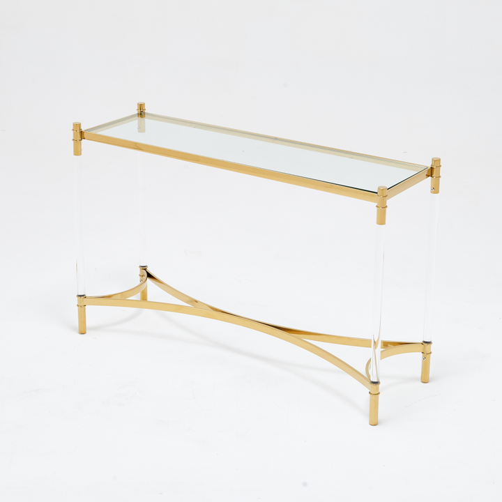 Floating Gold Console Table - Future Classics Furniture