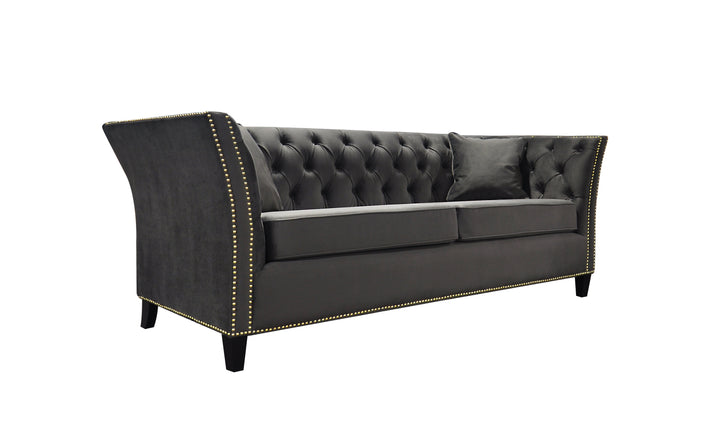 Balboa 3 Seater Sofa Dark Grey Velvet - Future Classics Furniture