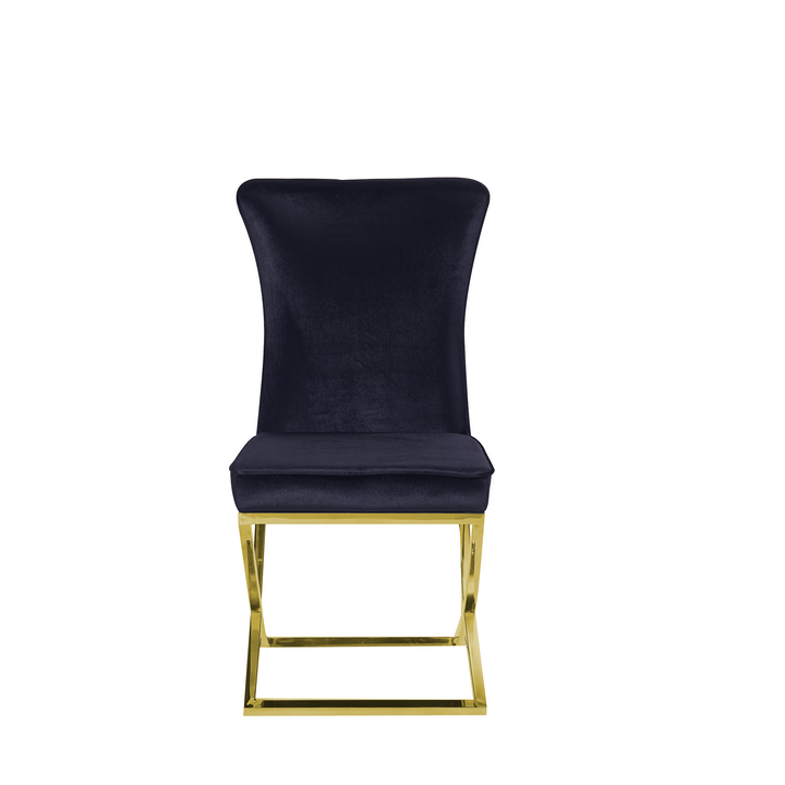 Versailles Chair Black Gold Legs - Future Classics Furniture
