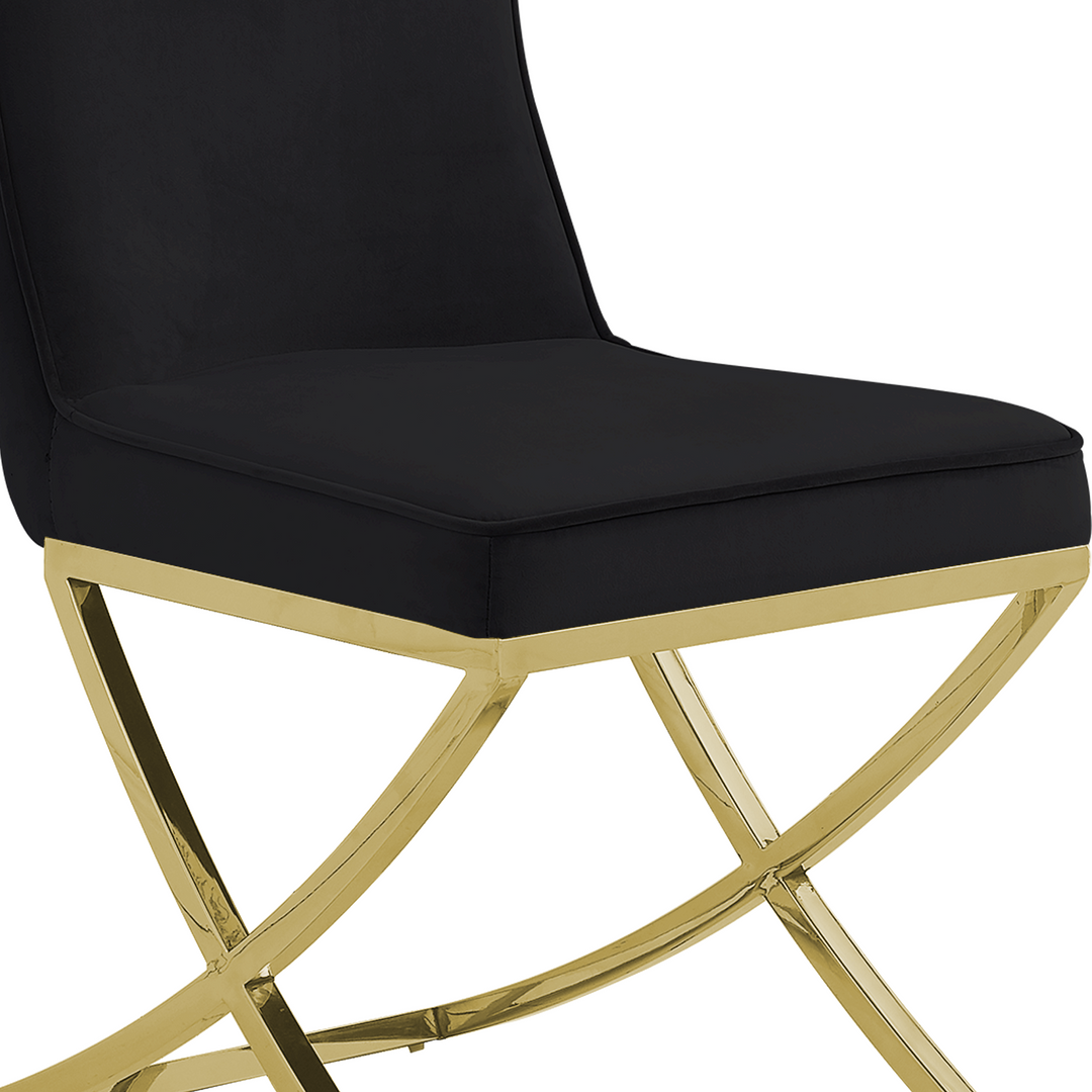 Versailles Chair Black Gold Legs - Future Classics Furniture