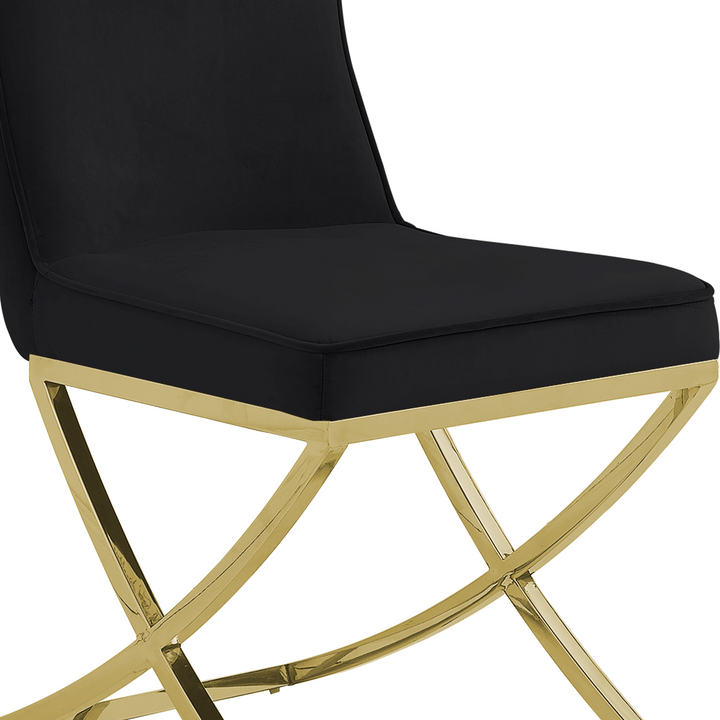 Versailles Chair Black Gold Legs - Future Classics Furniture
