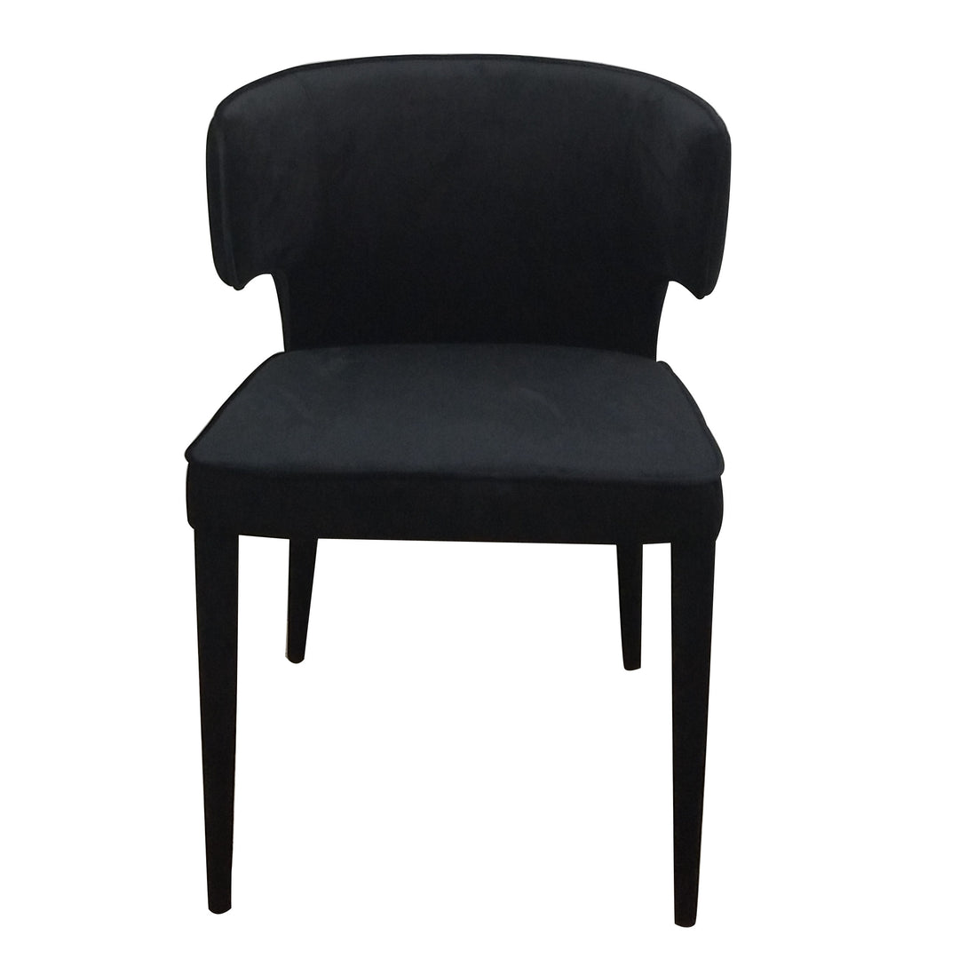 Portofino Dining Chair Black Velvet - Future Classics Furniture