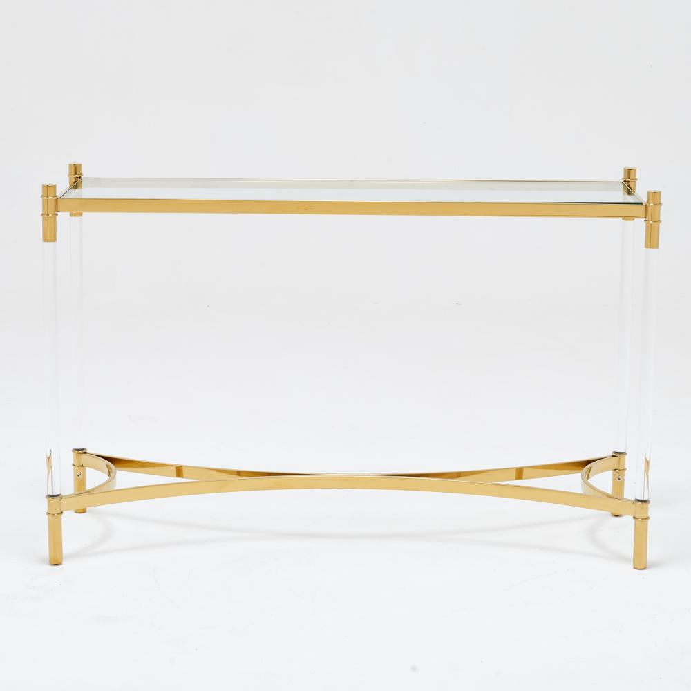 Floating Gold Console Table - Future Classics Furniture
