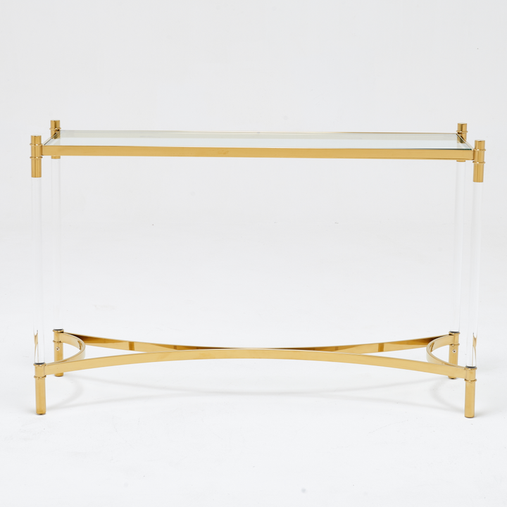 Floating Gold Console Table - Future Classics Furniture