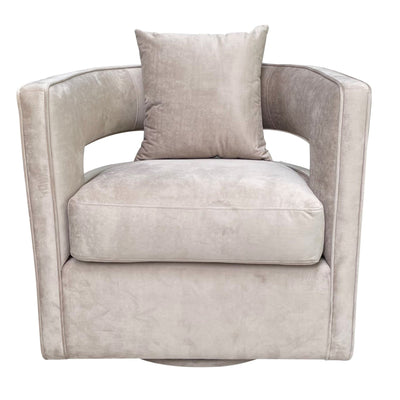 Rhonda Swivel Chair Crushed Beige - Future Classics Furniture