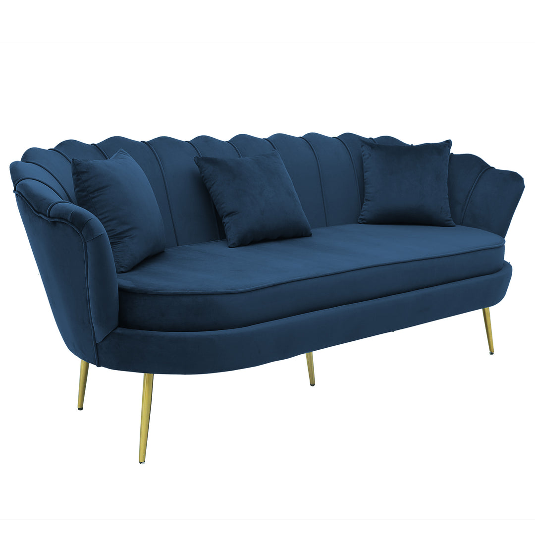 Murcia 2 Seater Navy Velvet - Future Classics Furniture