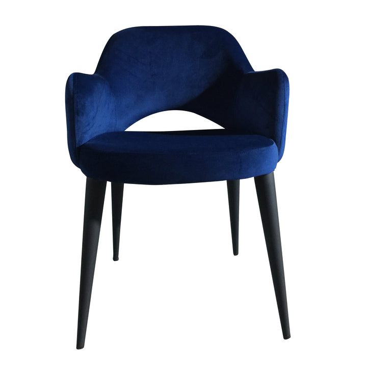 Terrazo Dining Chair Navy Velvet - Future Classics Furniture