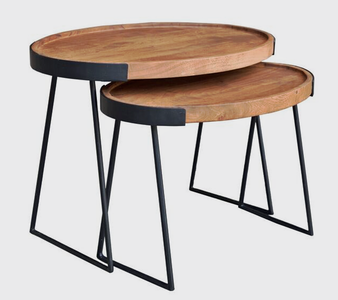 SOLID WOOD NEST OF TABLES