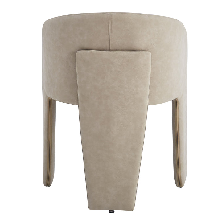 Isabella Dining Chair Mushroom Leather Look - Future Classics Furniture