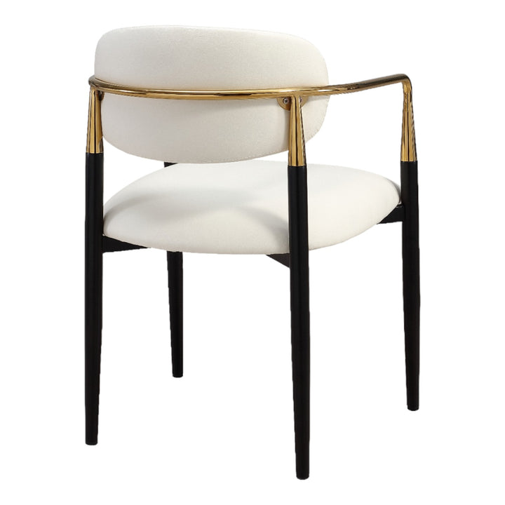 Rhodes White Vegan Leather Dining Chair - Future Classics Furniture