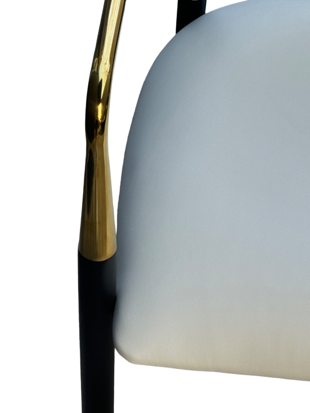 Rhodes White Vegan Leather Dining Chair - Future Classics Furniture
